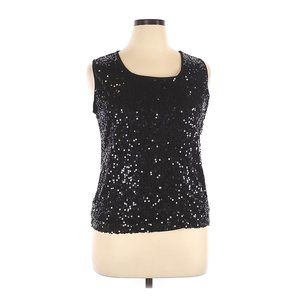 Size 16 George Black Sequin Tank Top